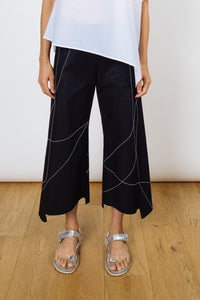 Scribble Step Stitch Pants V2 | Indigo Denim