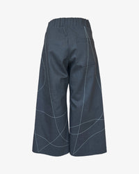 Scribble Step Stitch Pants V2 | Charcoal Denim