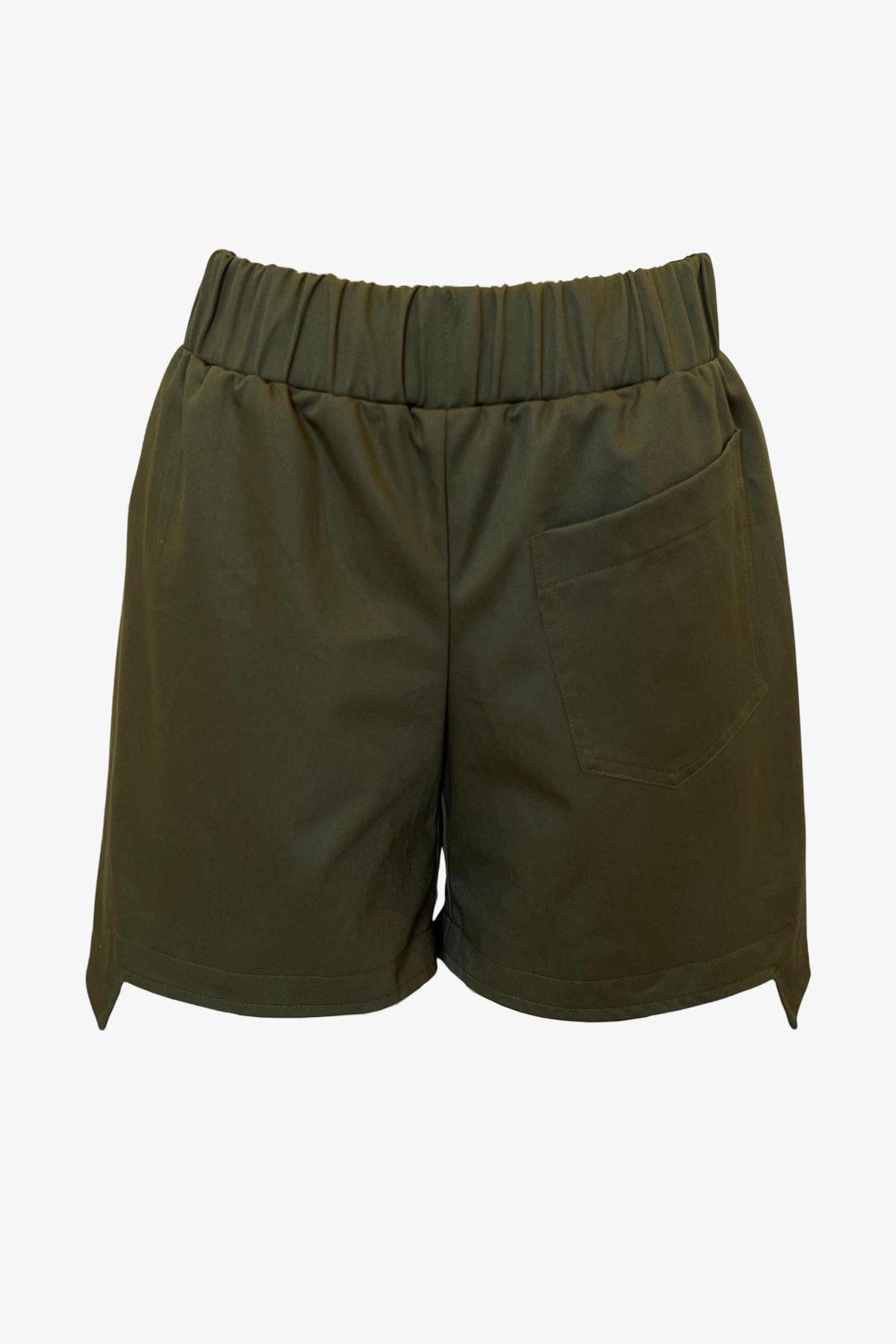 SALE Step Stitch Shorts | Organic Olive