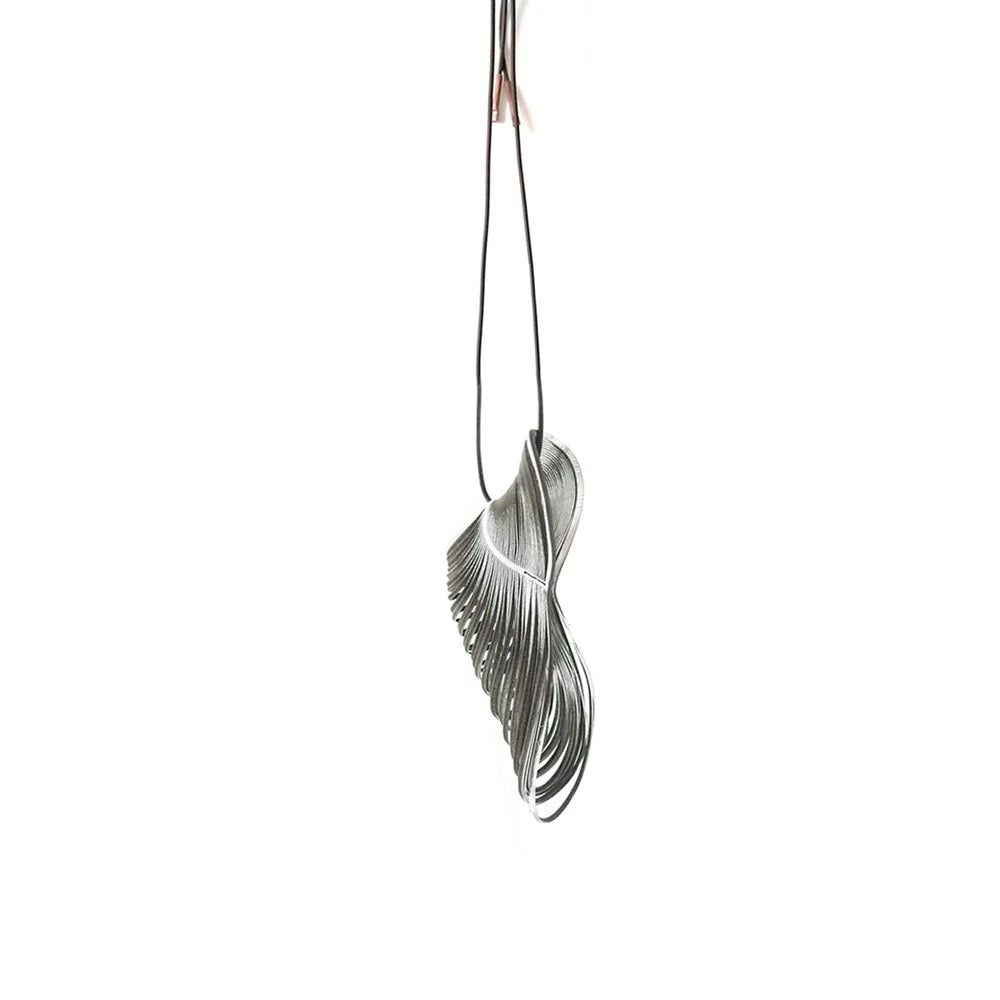 Stirrup Necklace | Silver