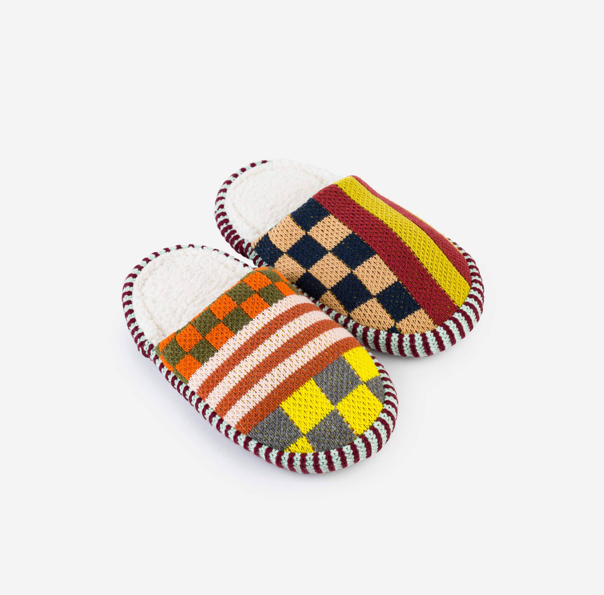 Pattern Patch Slide Slippers | Desert