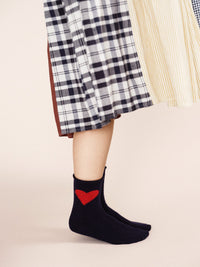 Love Cashmere Crew Socks | Navy