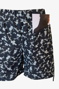 SALE Step Stitch Shorts | Floral Denim
