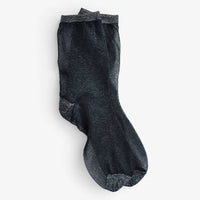 Broadway Socks | Metallic Black