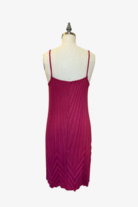 Sunburst Chevron Dress | Raspberry