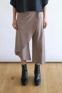 Long Asymmetrical Skort V2 | Techno Milk Tea