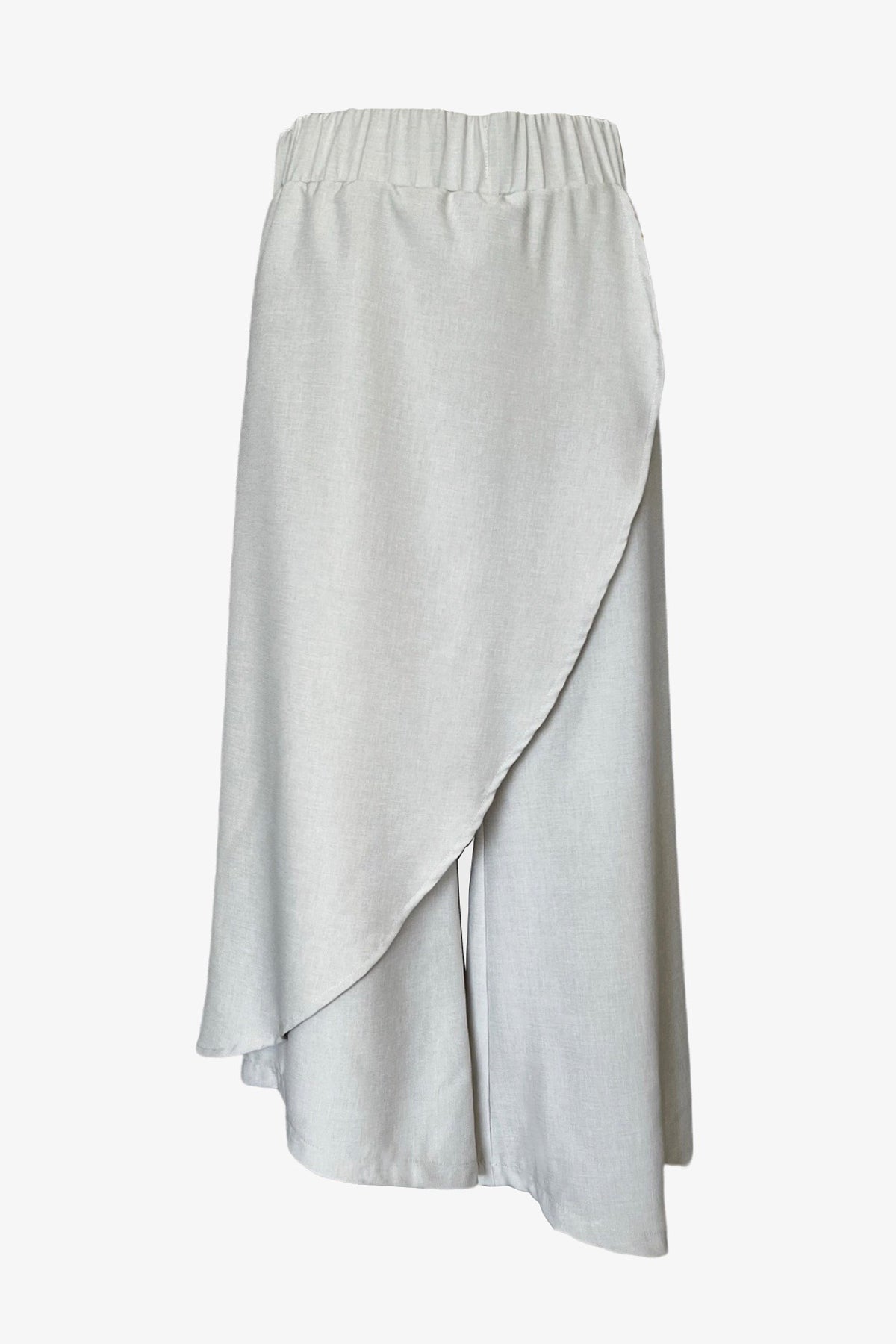 Long Asymmetrical Skort V2 | Stone