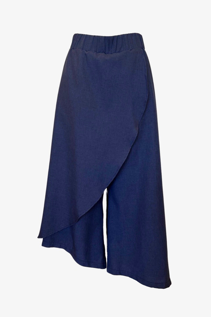 Long Asymmetrical Skort V2 | Navy