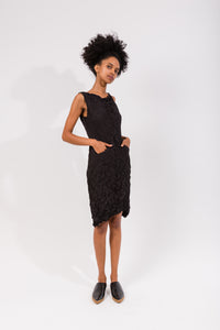 Moth Cowl Dress | Black