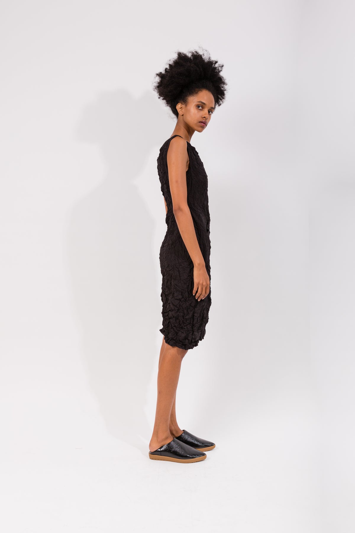 Moth Cowl Dress | Black