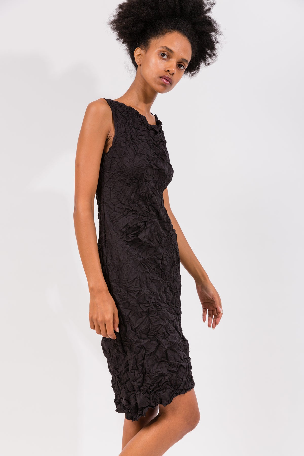 Moth Cowl Dress | Black