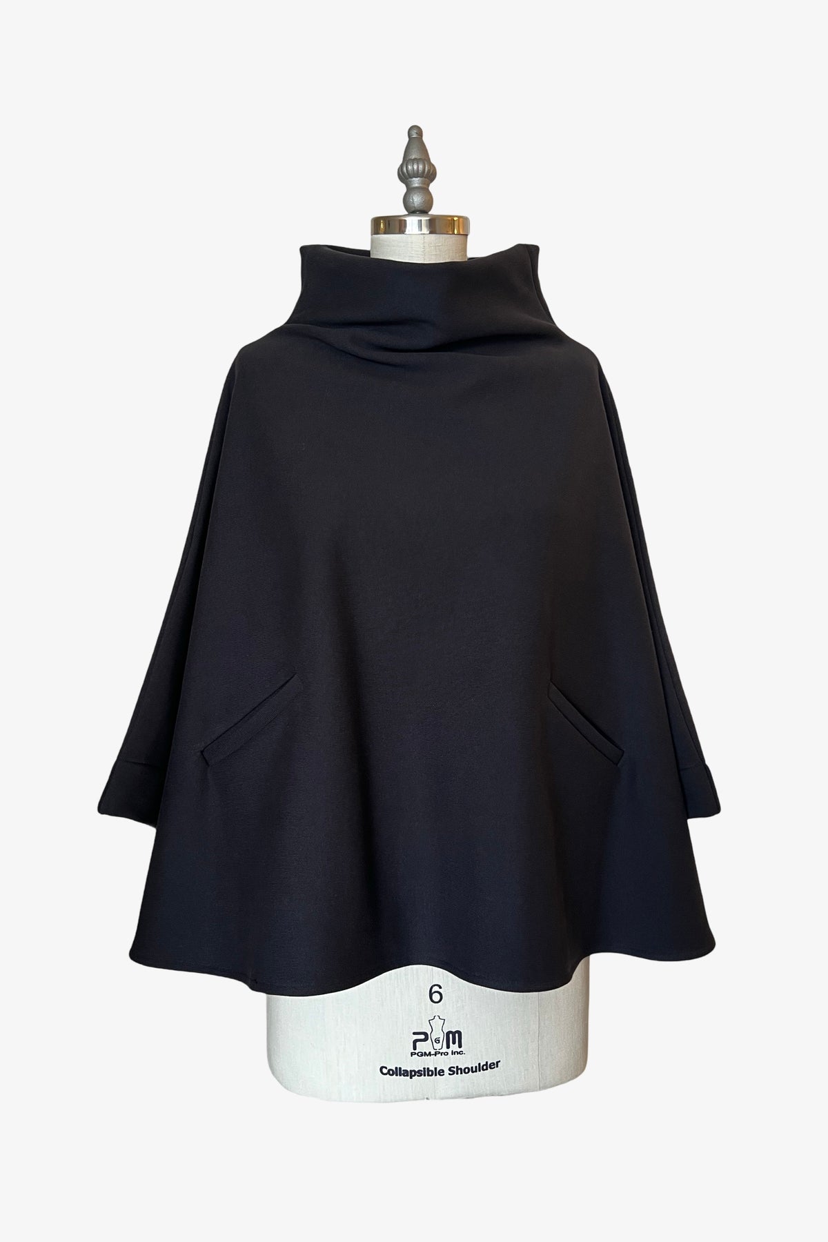 Tortuga Poncho | Luxe Licorice French Terry