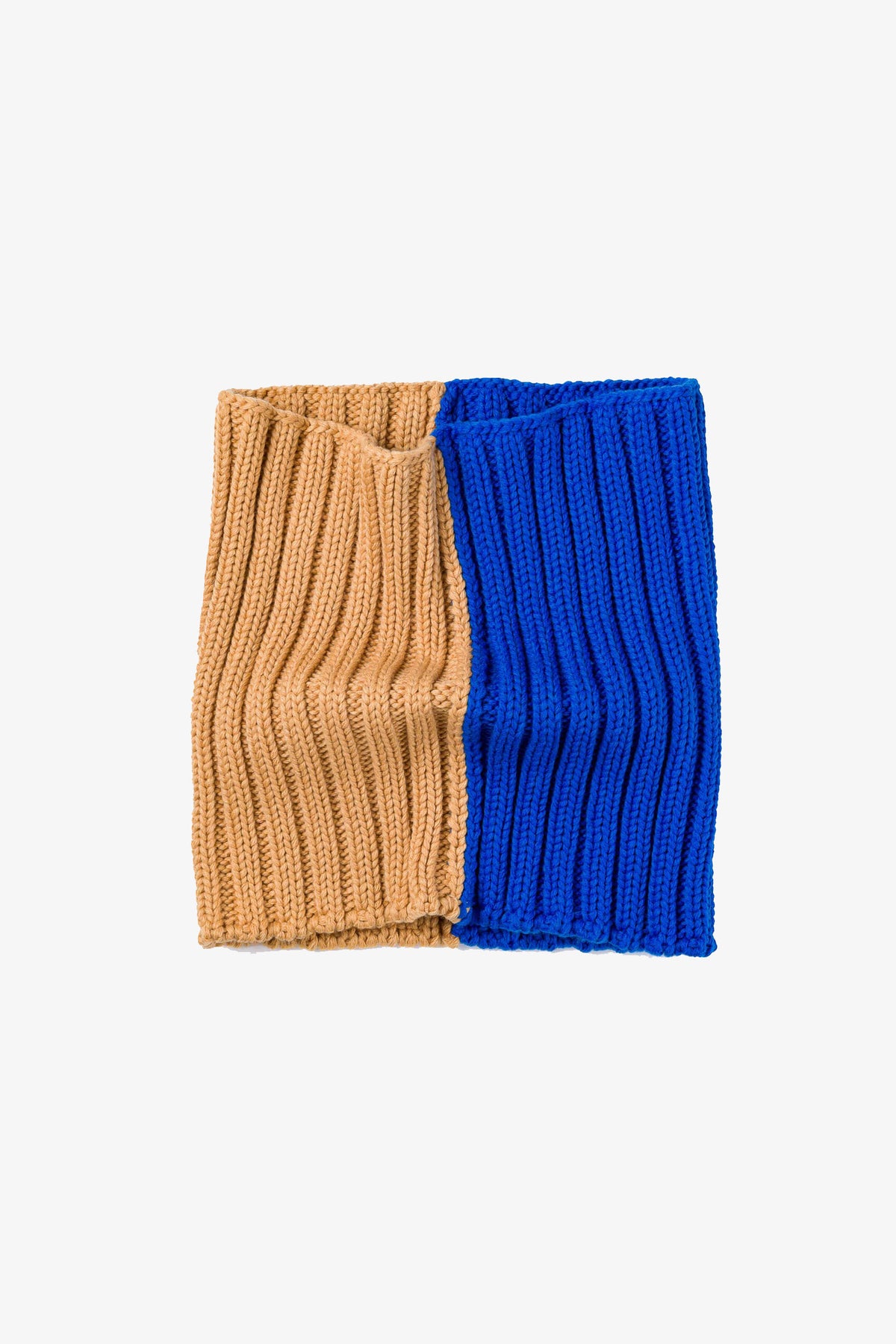 Chunky Colorblock Knit Snood | Cobalt