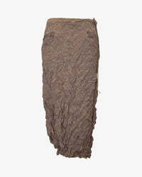 Moth Asymmetrical Long Skirt | Latte