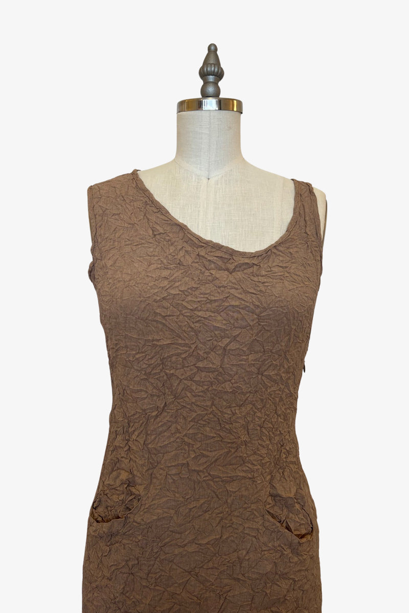 Moth Long Asymmetrical Dress | Latte
