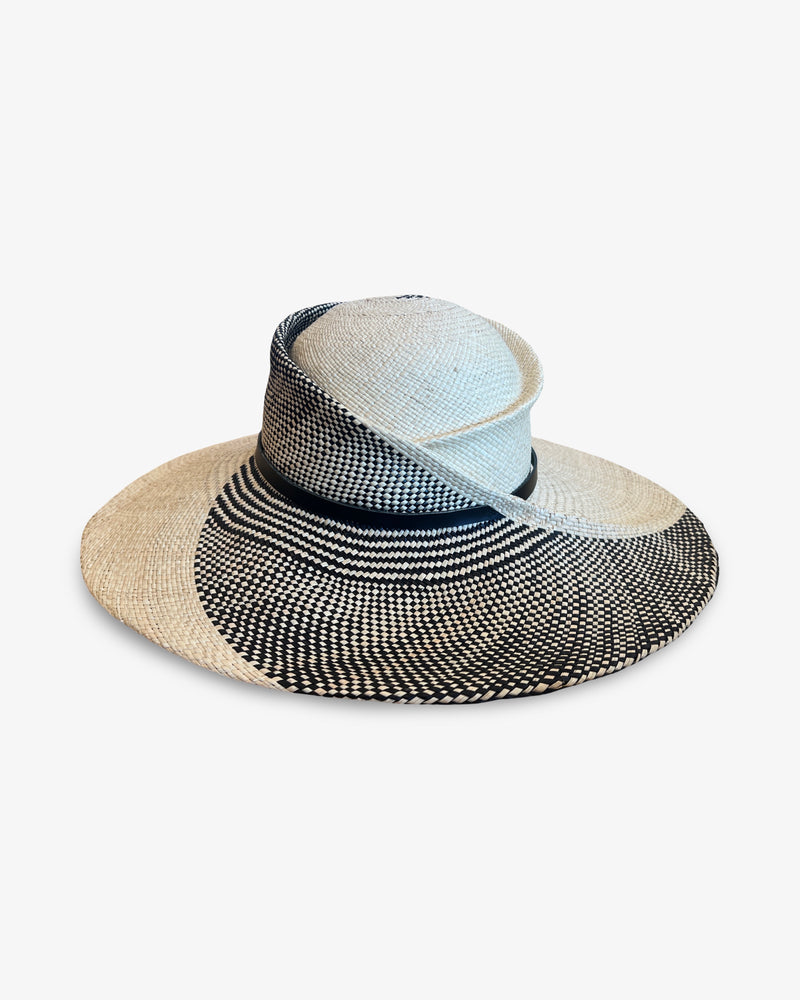 Audrey Sculpted Swirl Straw Hat
