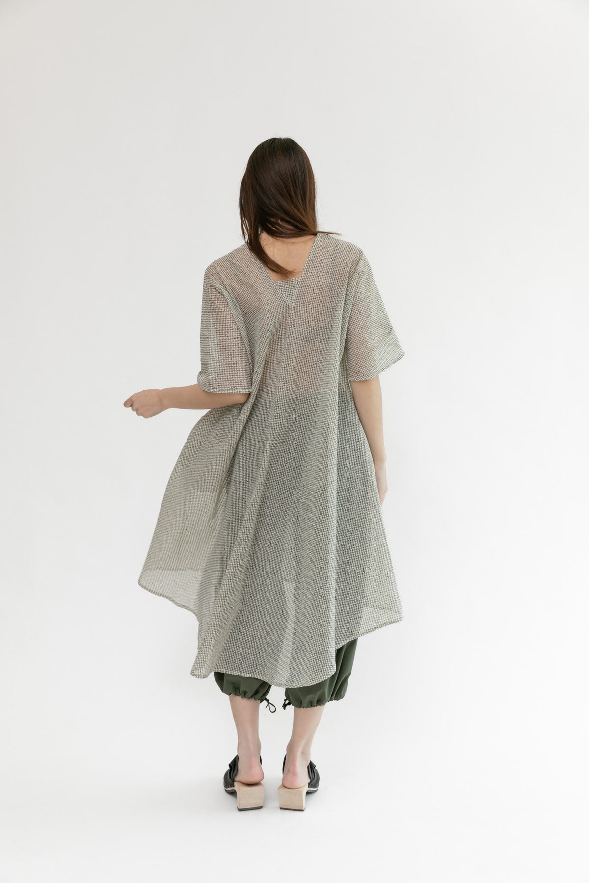 Linen Rorschach Dress | Grid Paper