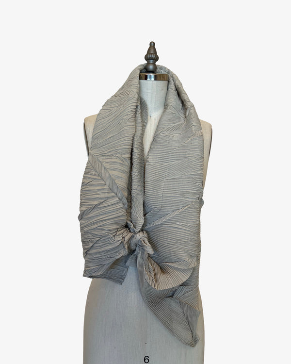 Chaos Pleated Scarf | Stone