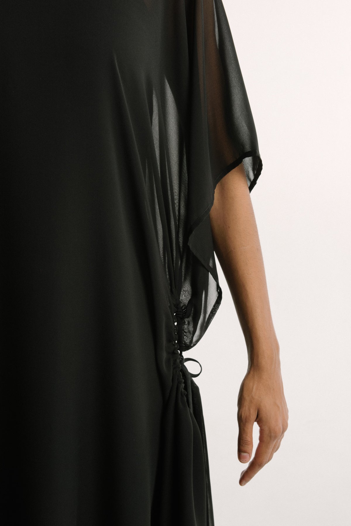 Convertible Lisbon Dress | Sheer Black