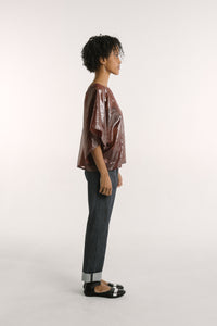 Lisbon Top | Oxblood Gloss