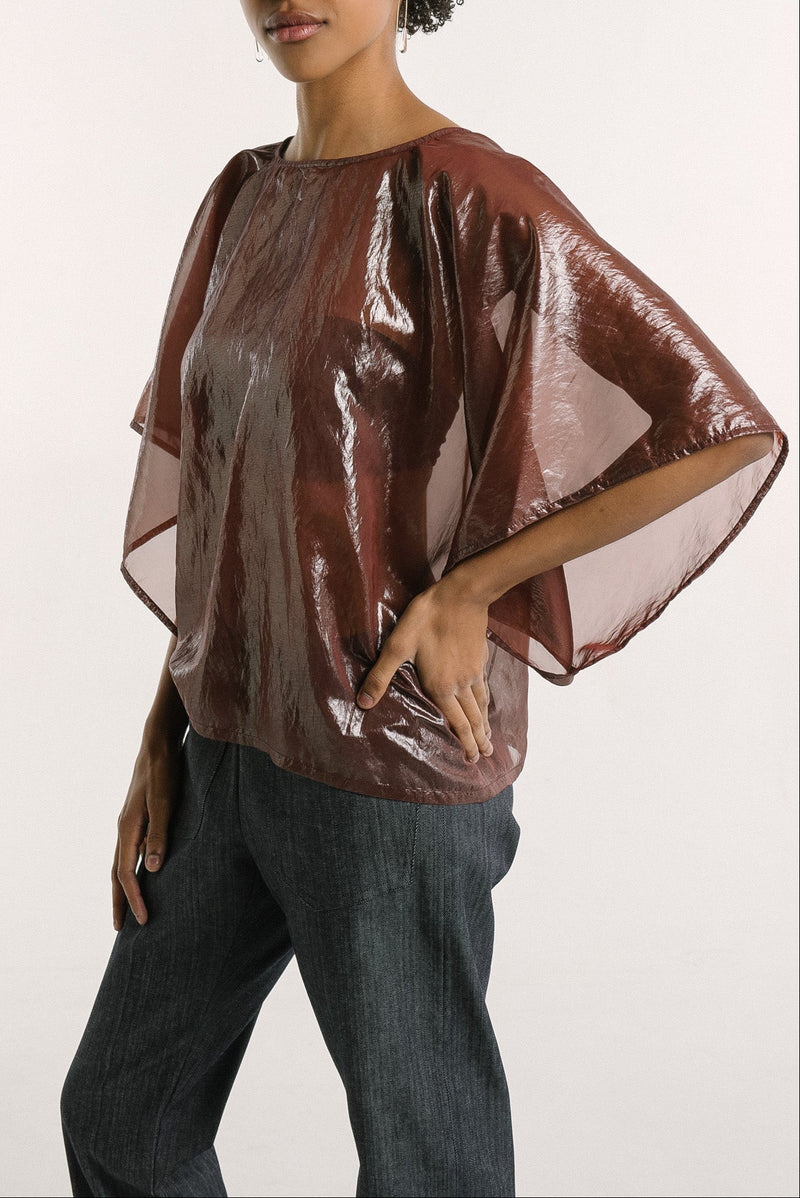 Lisbon Top | Oxblood Gloss