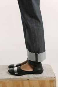 Trippen Stamp Ballet Flat | Black/Silver