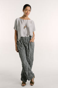 Cropped Easy Tee | Dove Grey Shimmer