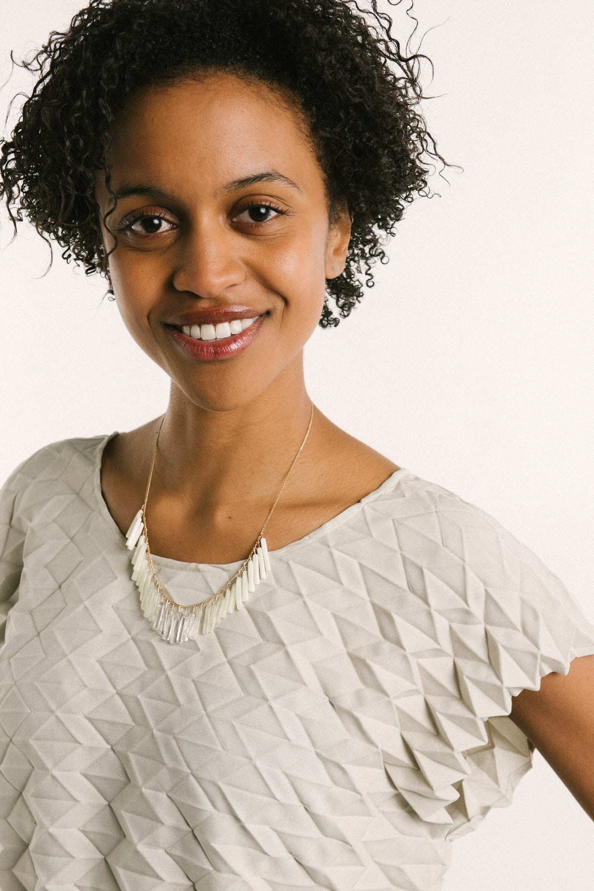 Gatsby Vamp Ombre Necklace | Ombre Ivory