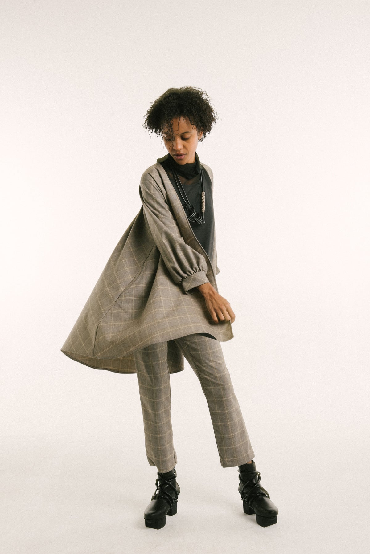 Plaid Barcelona Coat | Sherlock