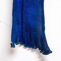 Tie Dyed Silk Scarf | Shade of Blue