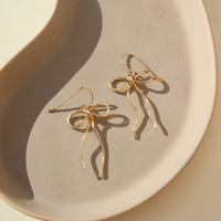 Coquette Bow Earrings | 14k Gold Fill