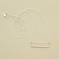 Underline Necklace | Gold on Sterling Chain