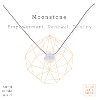 Crystals and Stones Necklace | Moonstone