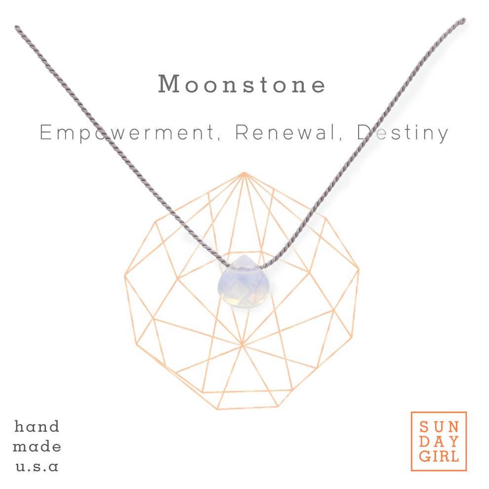 Crystals and Stones Necklace | Moonstone