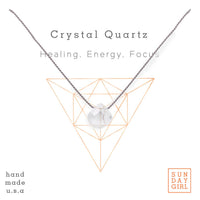 Crystals and Stones Necklace | Crystal Quartz
