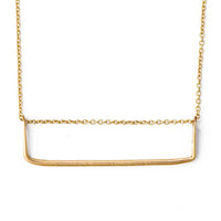 Underline Necklace | Gold on Sterling Chain