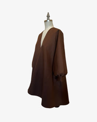 Organic Cotton Barcelona Coat | Chocolate