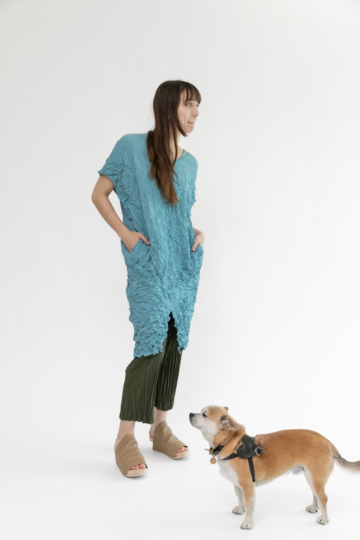 Moth Desert Caftan | Aqua