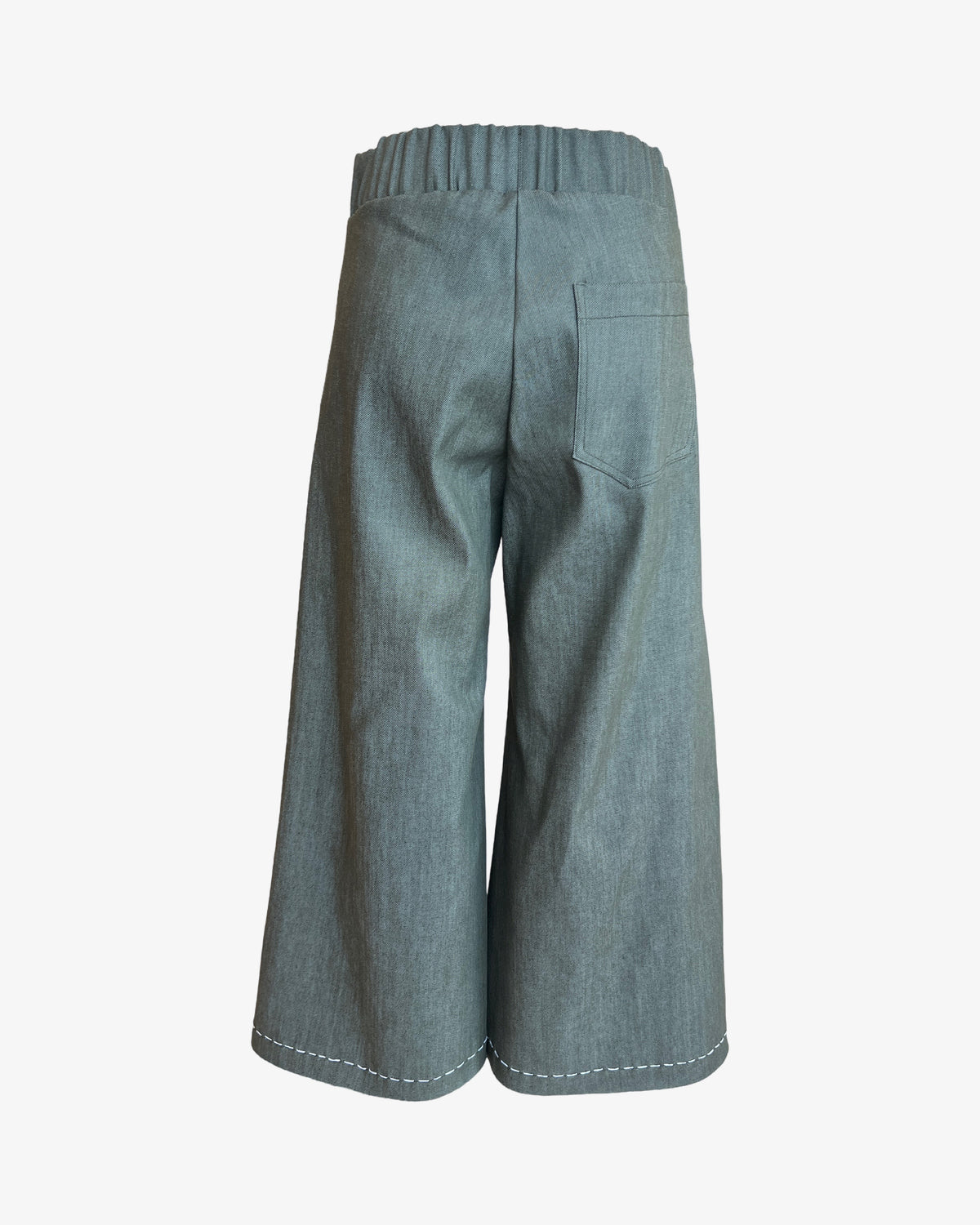 Step Stitch Crop Pants V2 | Olive Denim
