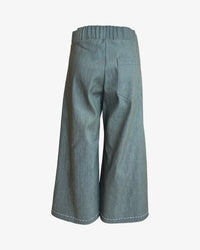 Step Stitch Crop Pants V2 | Olive Denim