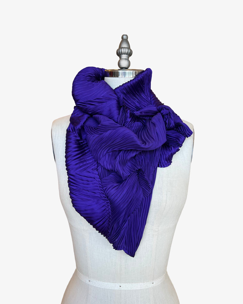 Chaos Pleated Scarf | Purple