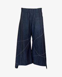 Scribble Step Stitch Pants V2 | Striated Denim