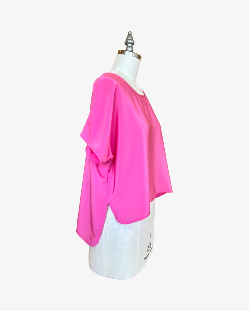 Cropped Easy Tee | Bubble Gum