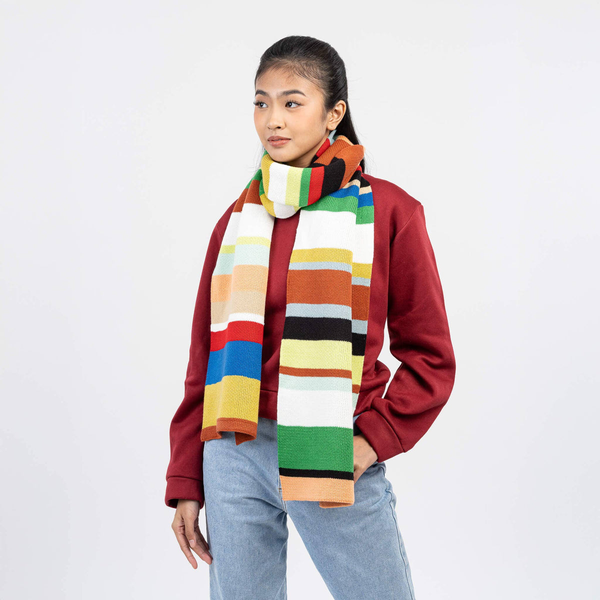 Multi Stripe Big Scarf | Sport