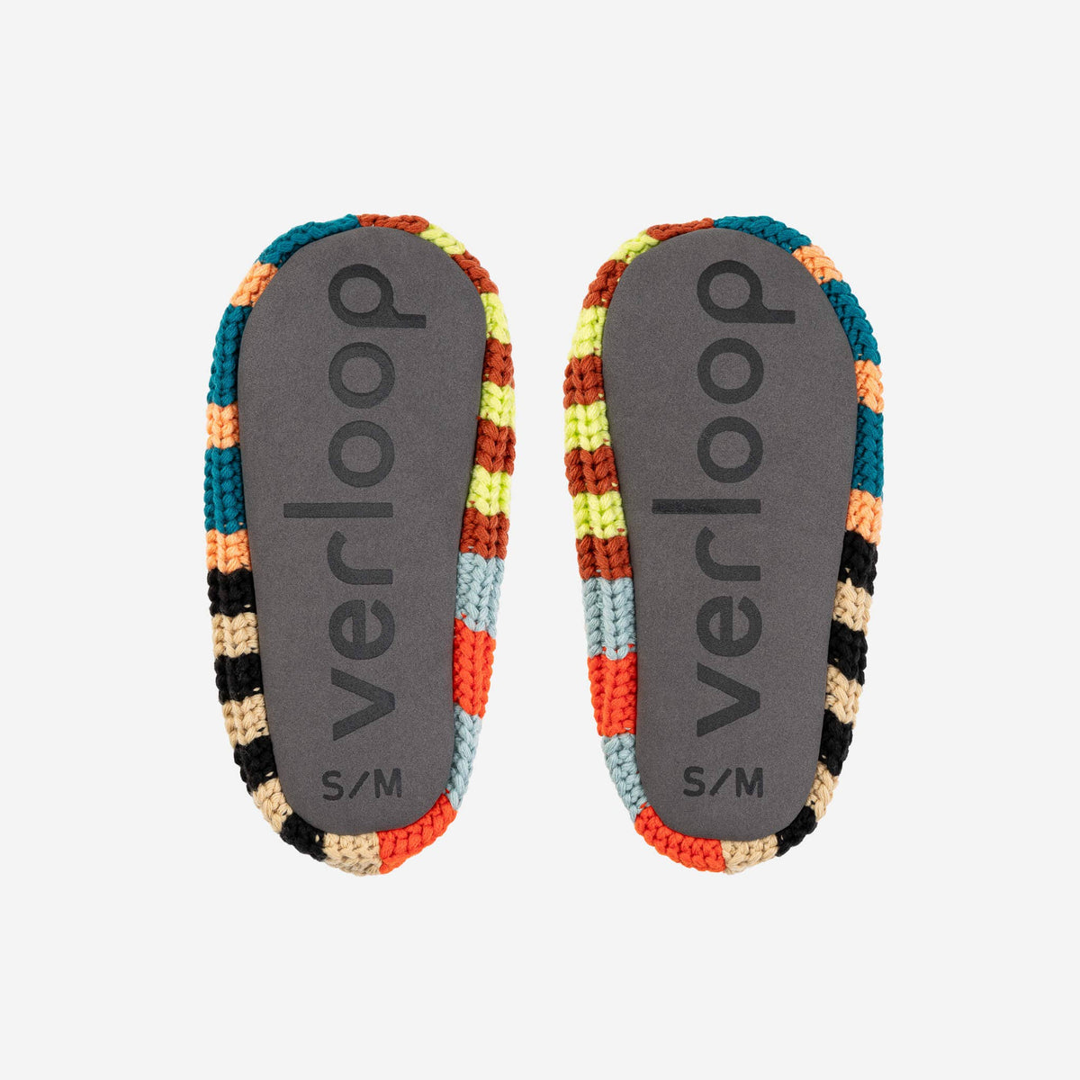 Patchwork Stripe Rib Slippers | Sport