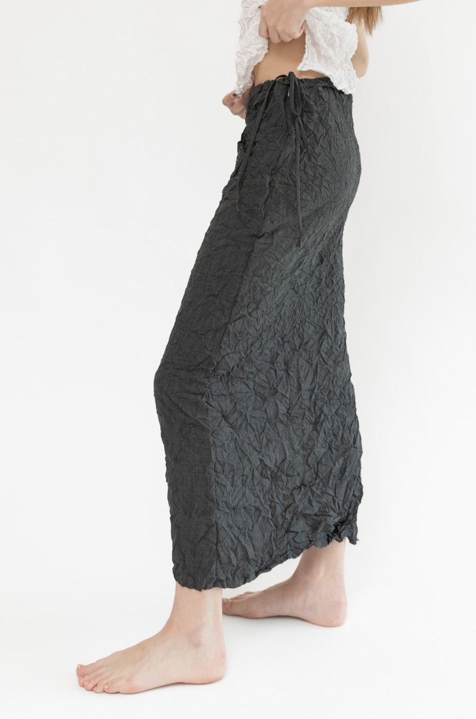 Moth Convertible Column Skirt | Charcoal