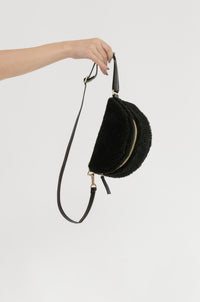 Shearling Bum Bag | Black