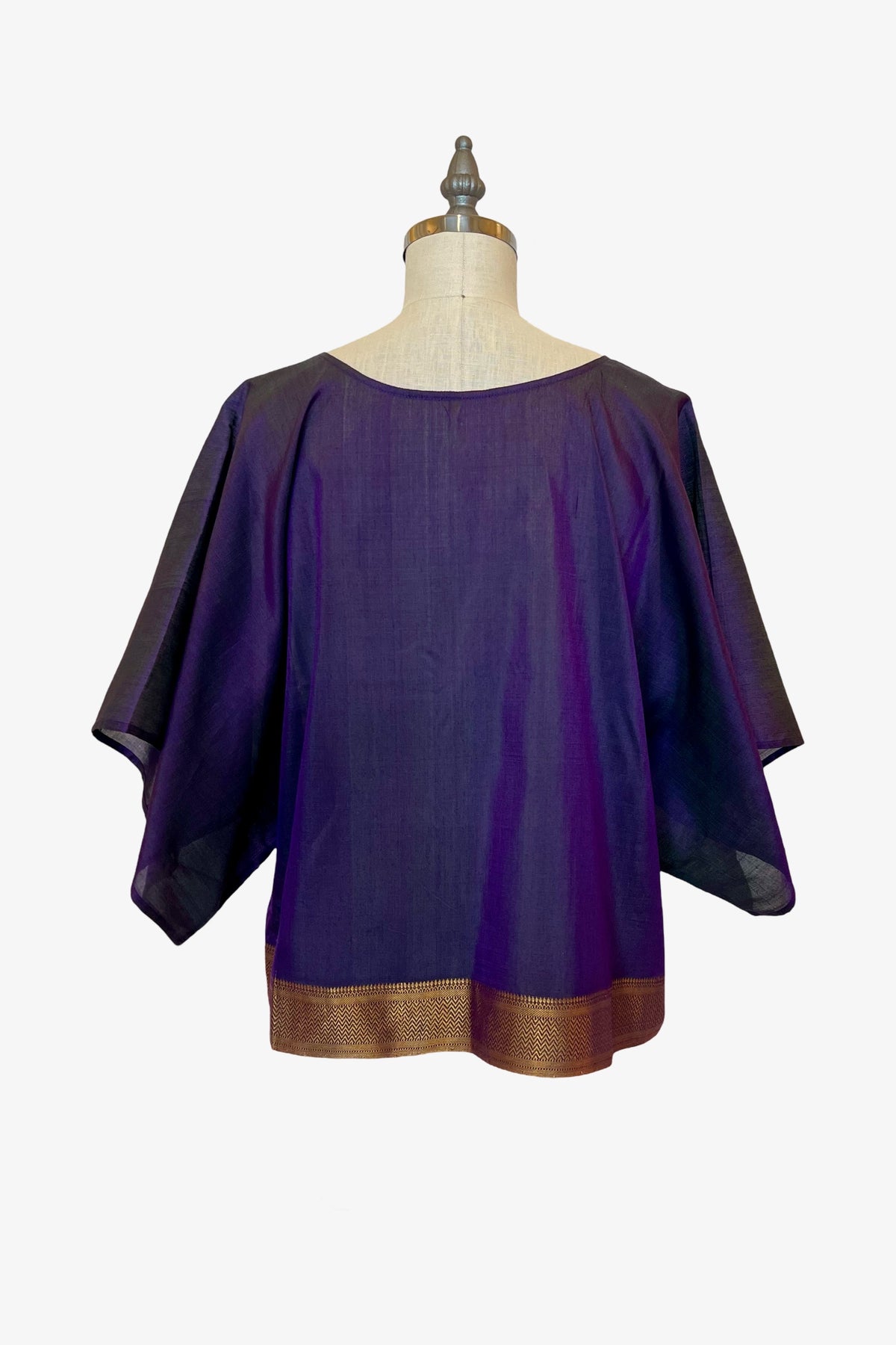 Lisbon Top | Purple Gold Saree