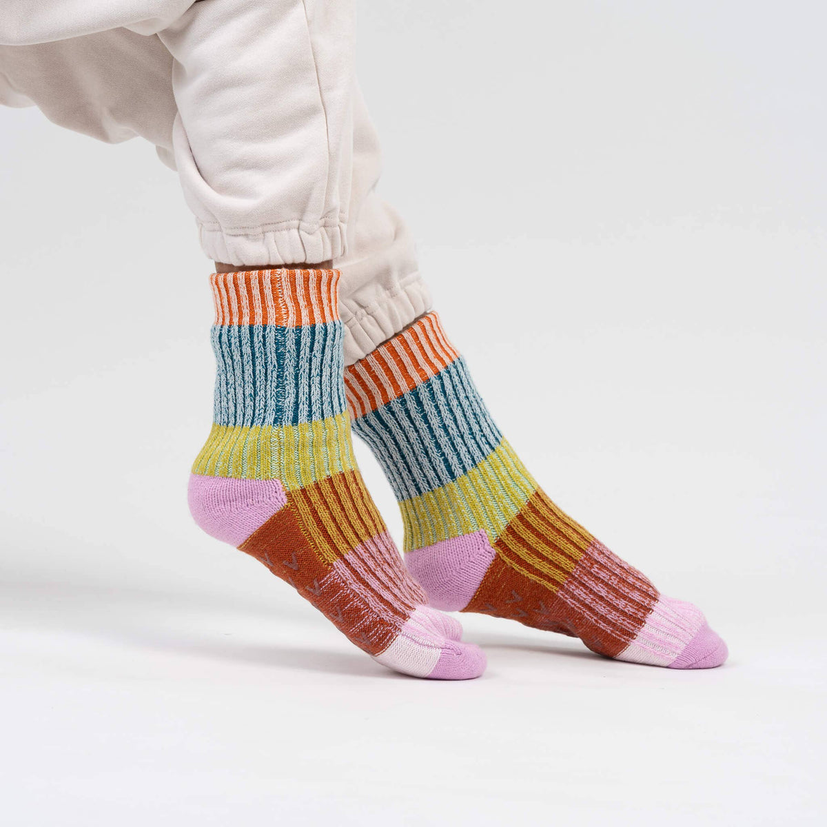 Mosaic House Socks | Rust Lilac
