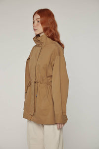 Tie Waist Utility Jacket | Khaki